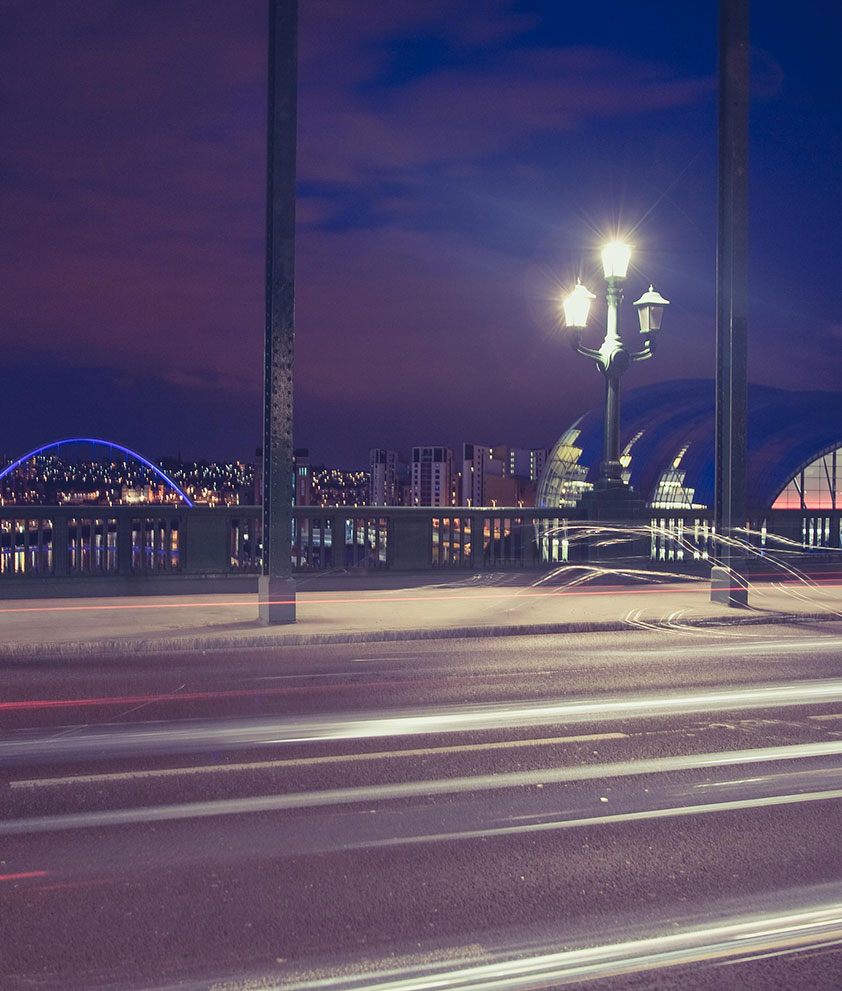 Newcastle Quayside From The Tyne Bridge